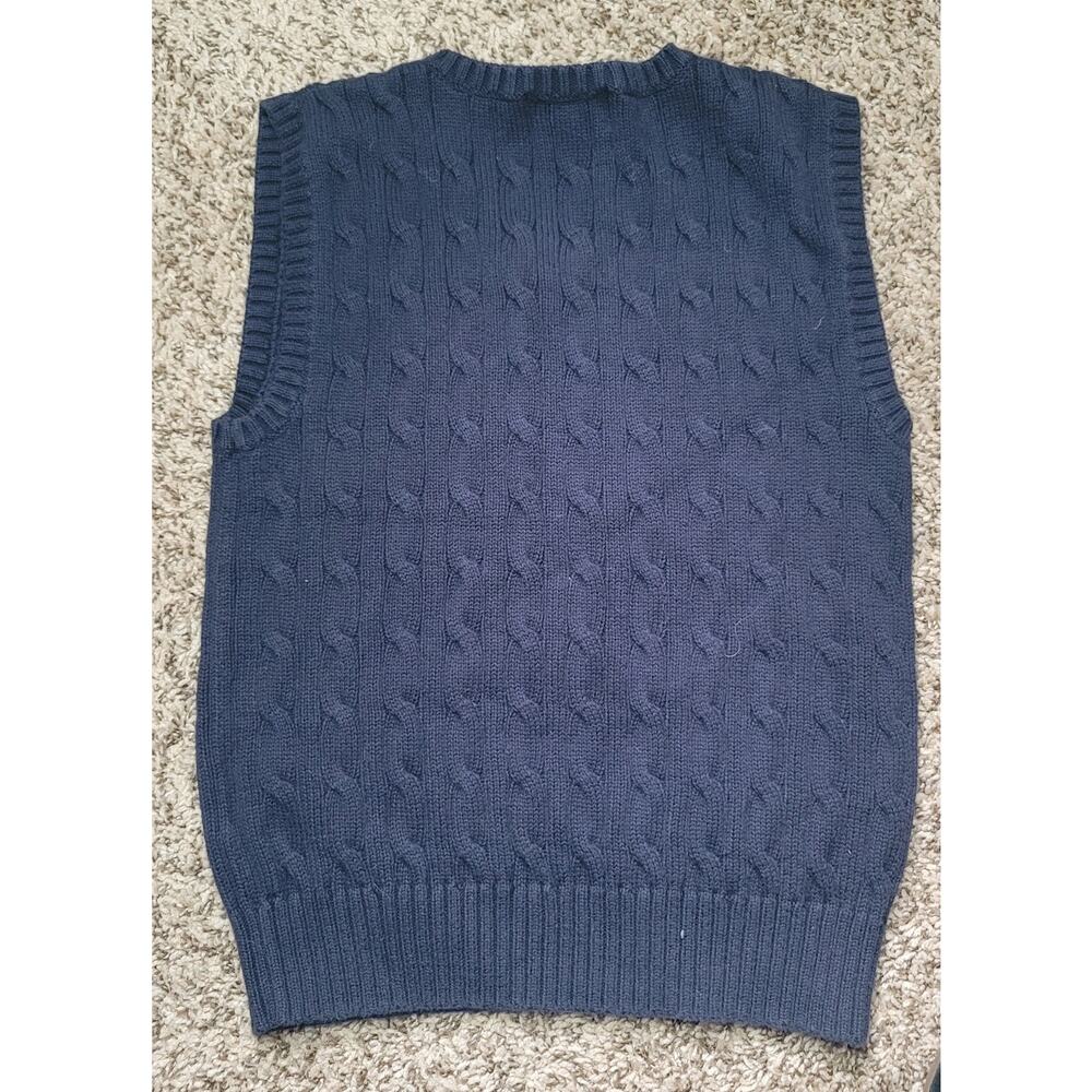 Polo Ralph Lauren- Boy's Navy Blue sweater Vest- size small (8) - Picture 3 of 5